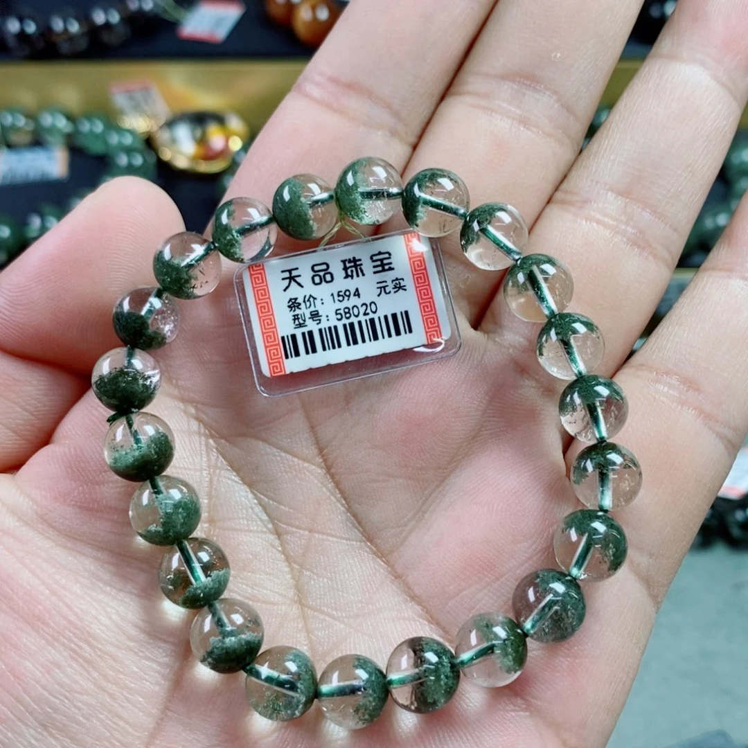 水晶手串未镶嵌仙**丢绿幽灵58020