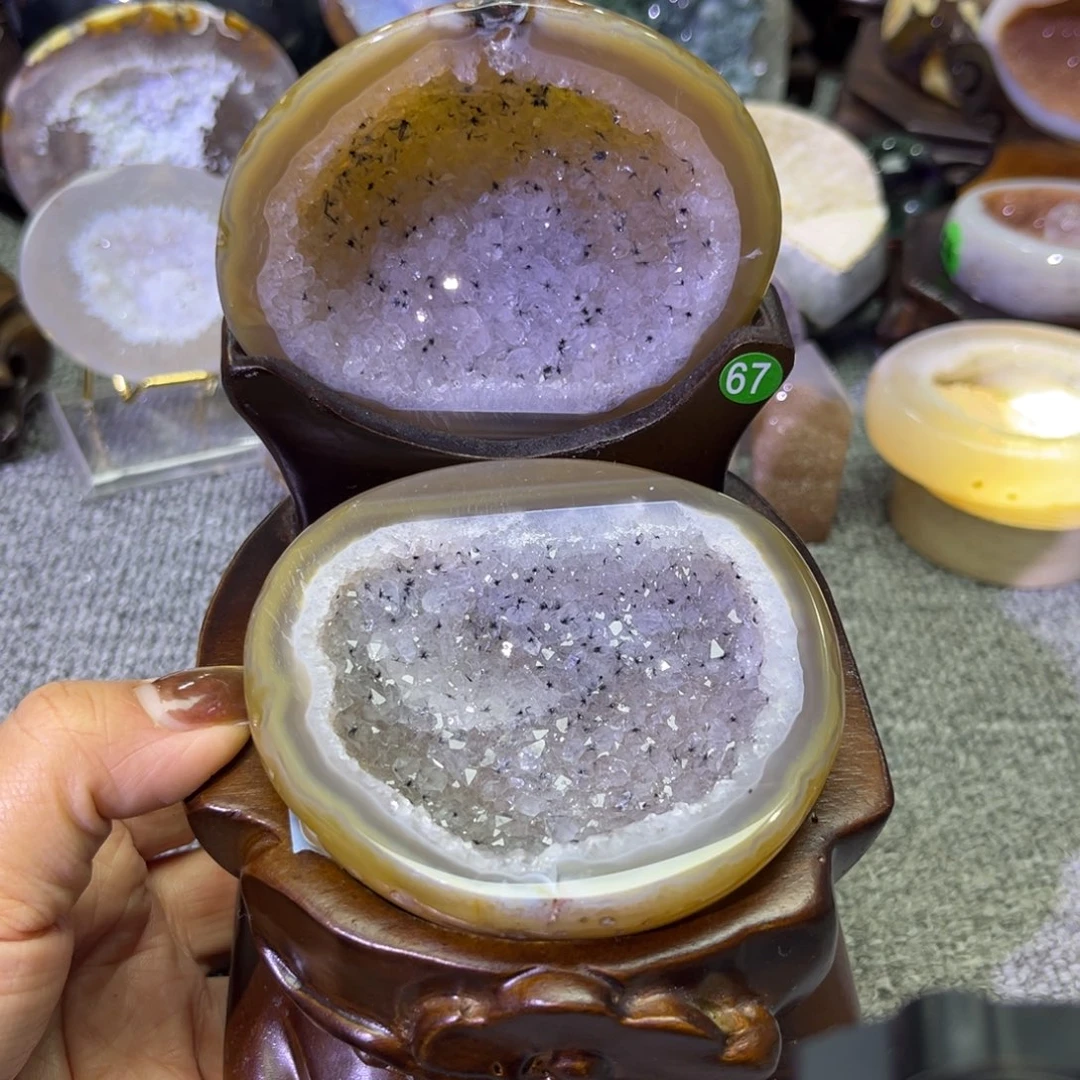 未镶嵌紫晶摆件水晶