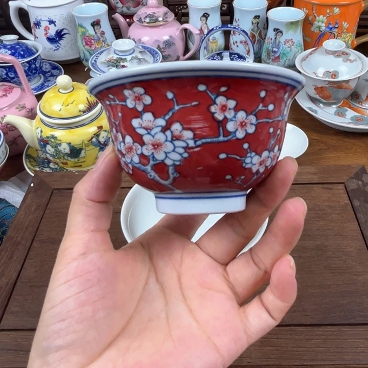 獬***豸摆件景德镇陶瓷茶具微瑕