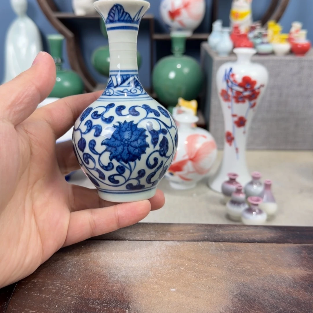 陶瓷手工小花器摆件