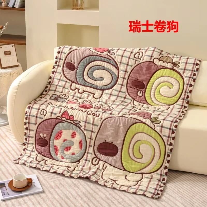 【瑞士卷狗】120*150cm童被纱布被泡芙被被子