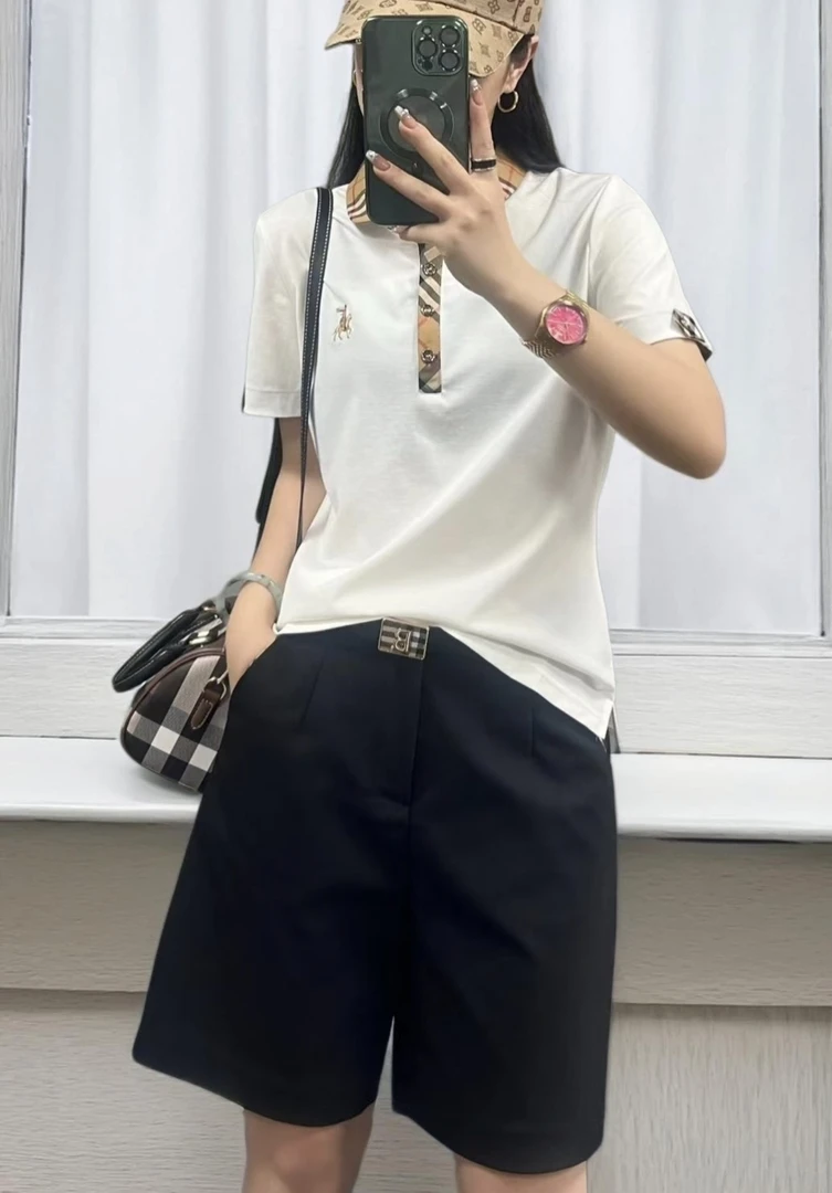 【MCHEN】新款春夏修身时尚娃娃领女式T恤-T013