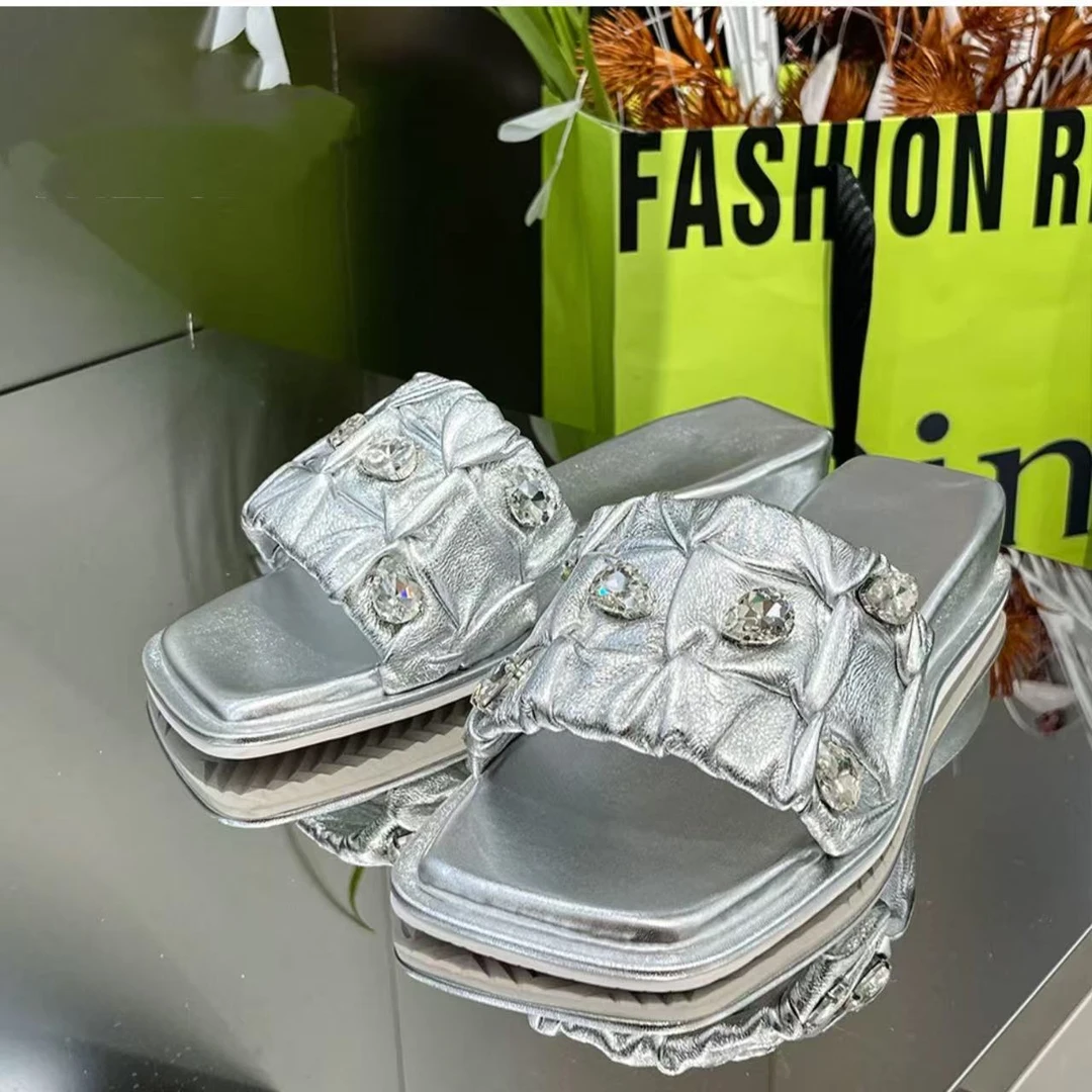 现货G4｜真皮羊里重工设计师凉鞋女｜半码拍大｜593-802