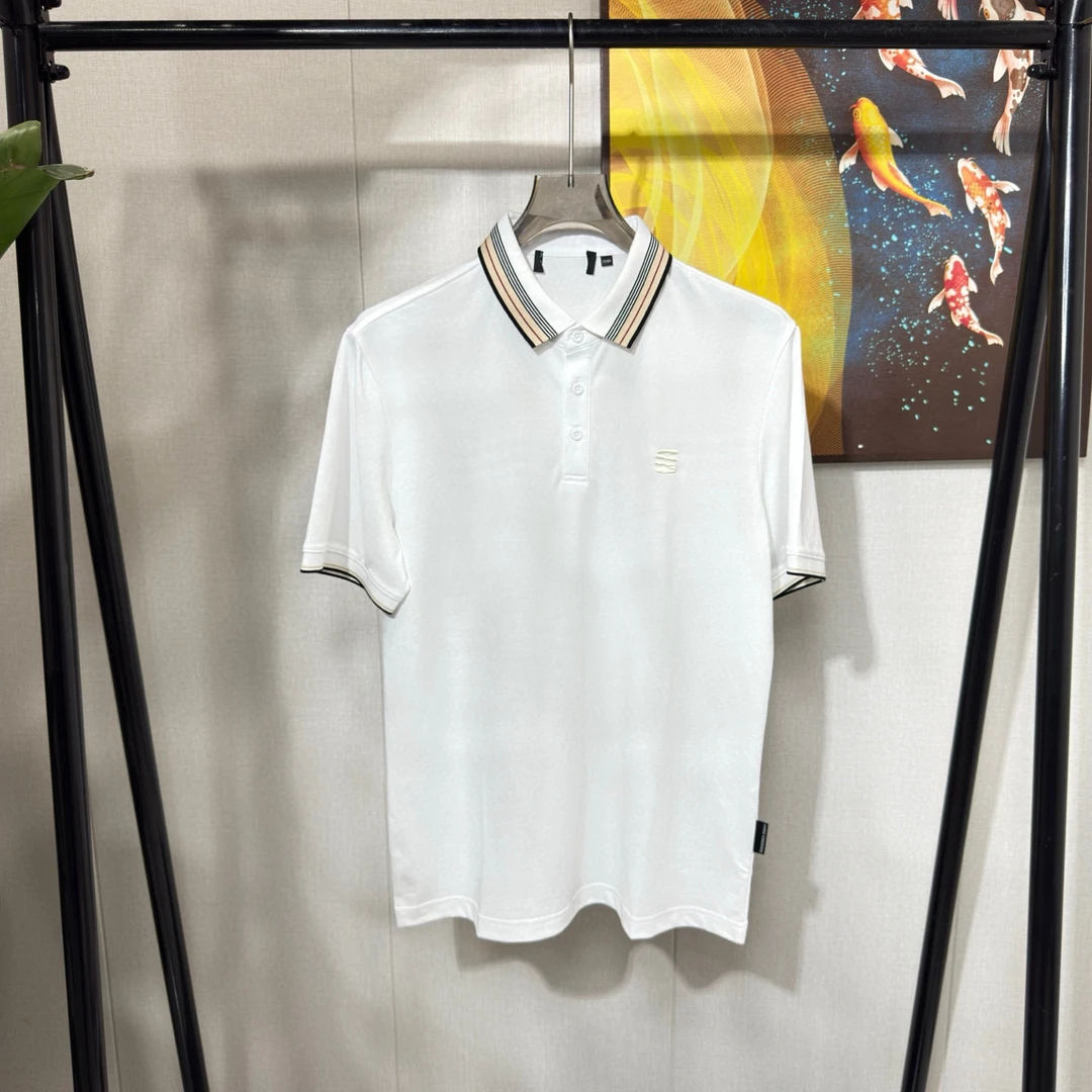 D820夏季时尚男装!商务薄款休闲透气青年爸爸装短袖POLO衫