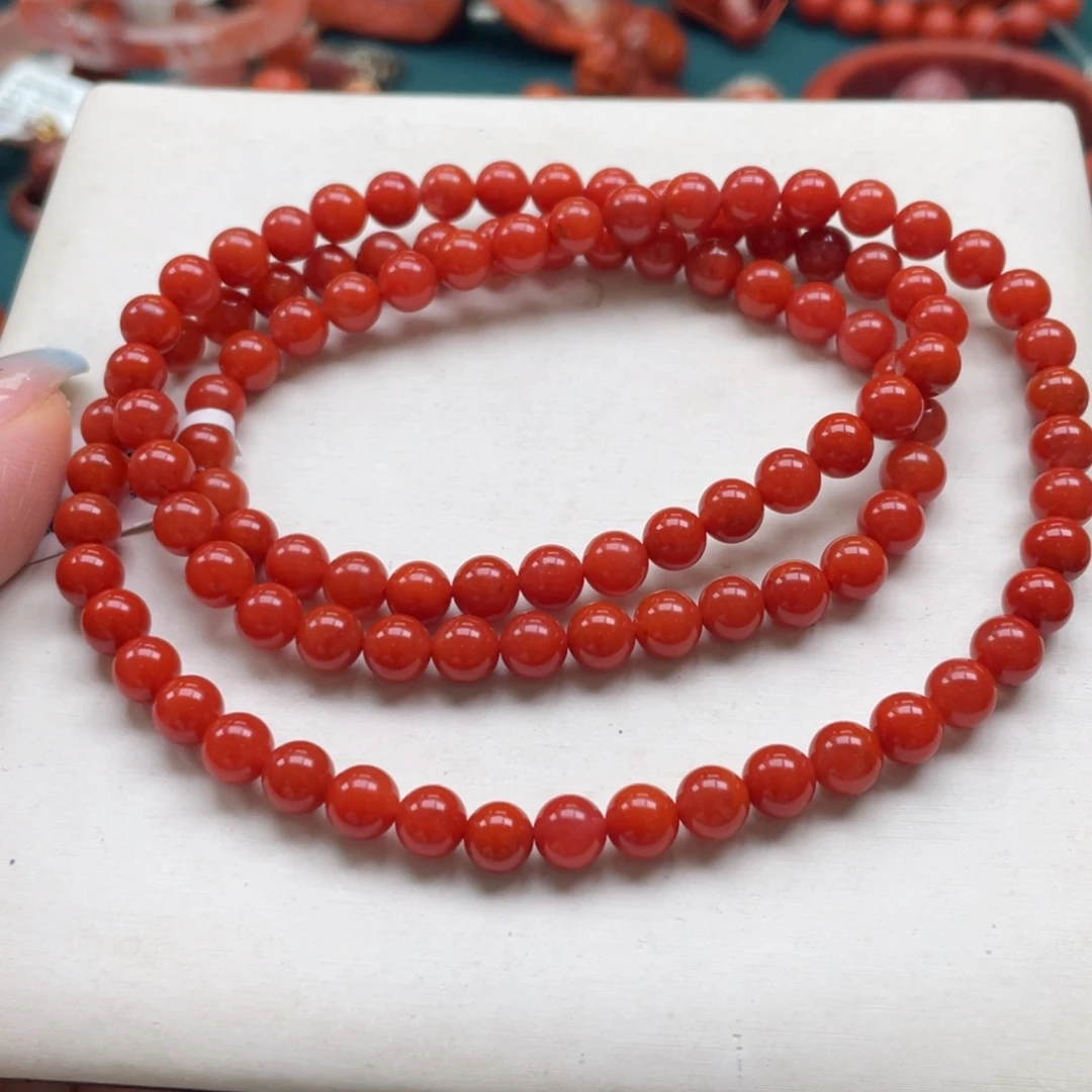 南红玛瑙未镶嵌保山南红多圈6mm