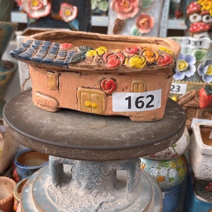 紫砂花盆粗陶材质多肉花盆