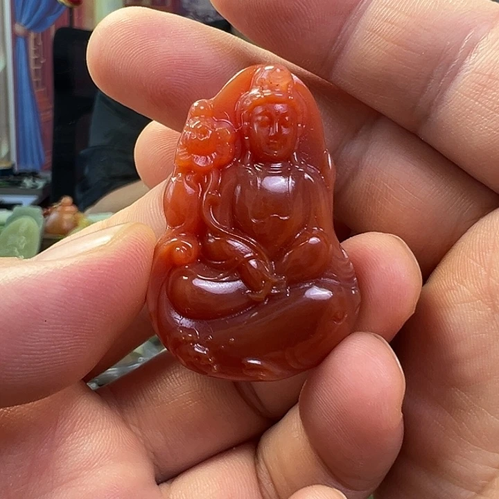 玛瑙/玉髓颈饰未镶嵌观音