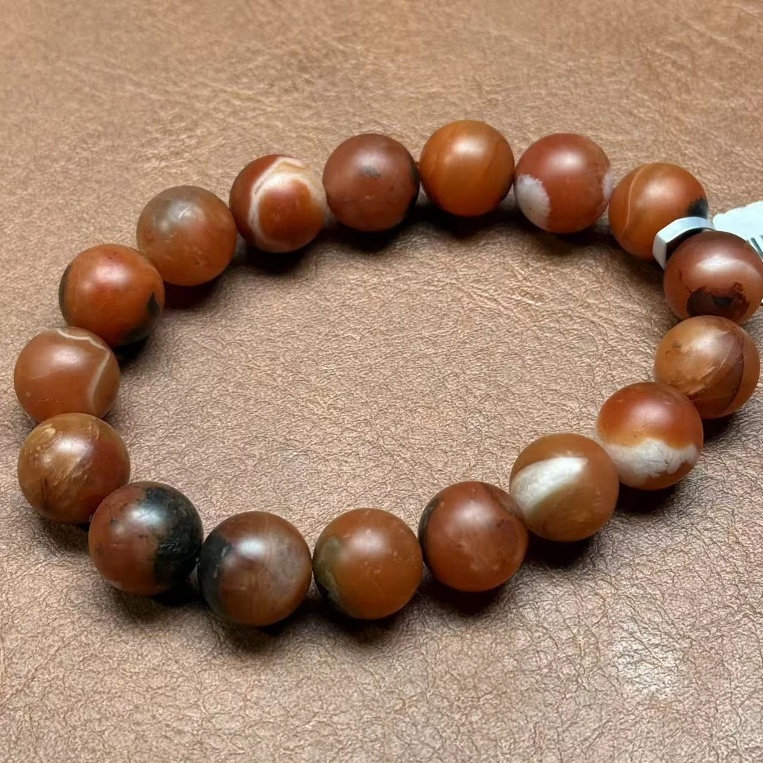 直播专属 天然 磨砂包浆 南红玛瑙手串 多样性发一 RS0056