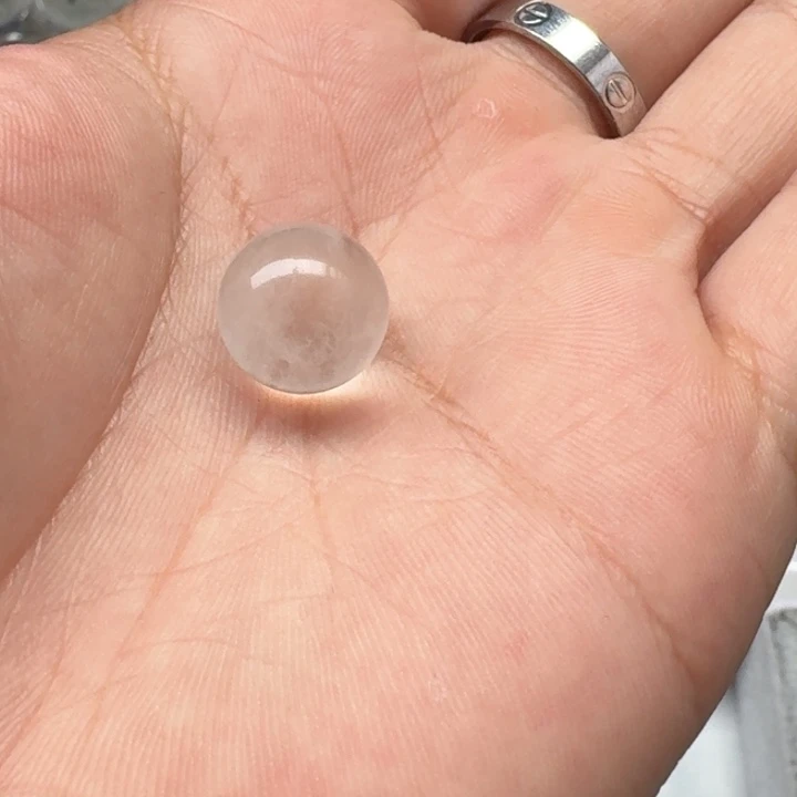 水晶珠宝半成品未镶嵌l****s定制兔毛单珠水晶不退换