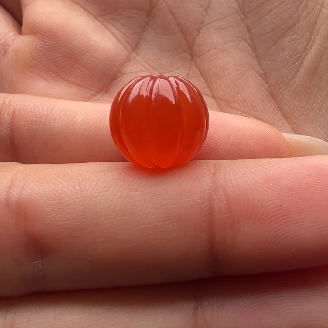 南红玛瑙未镶嵌瓜珠12