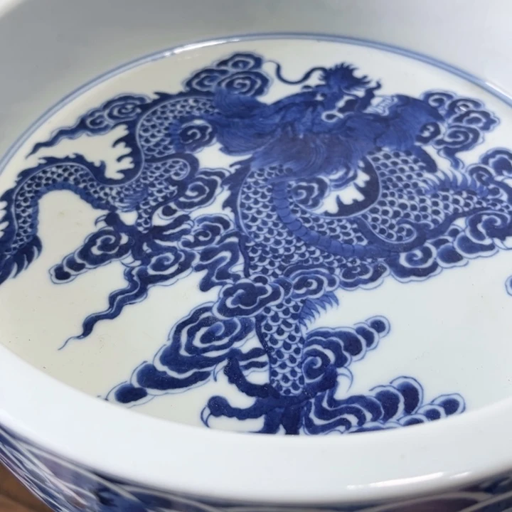 摆件蓝**云景德镇陶瓷艺术品