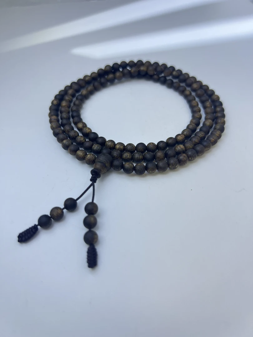 沉香质多圈手串流油王卡5圆珠海南大山原料香韵自然