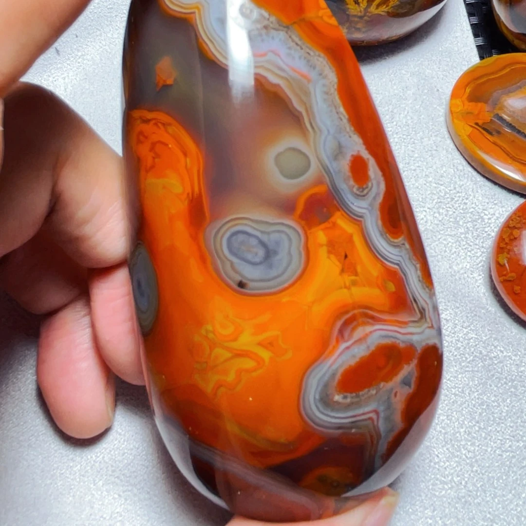 风***浪玛瑙/玉髓玛瑙未镶嵌