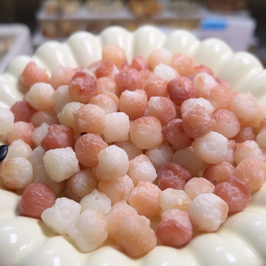 菩提根/象牙果吊坠卡12紫罗兰醒狮22颗