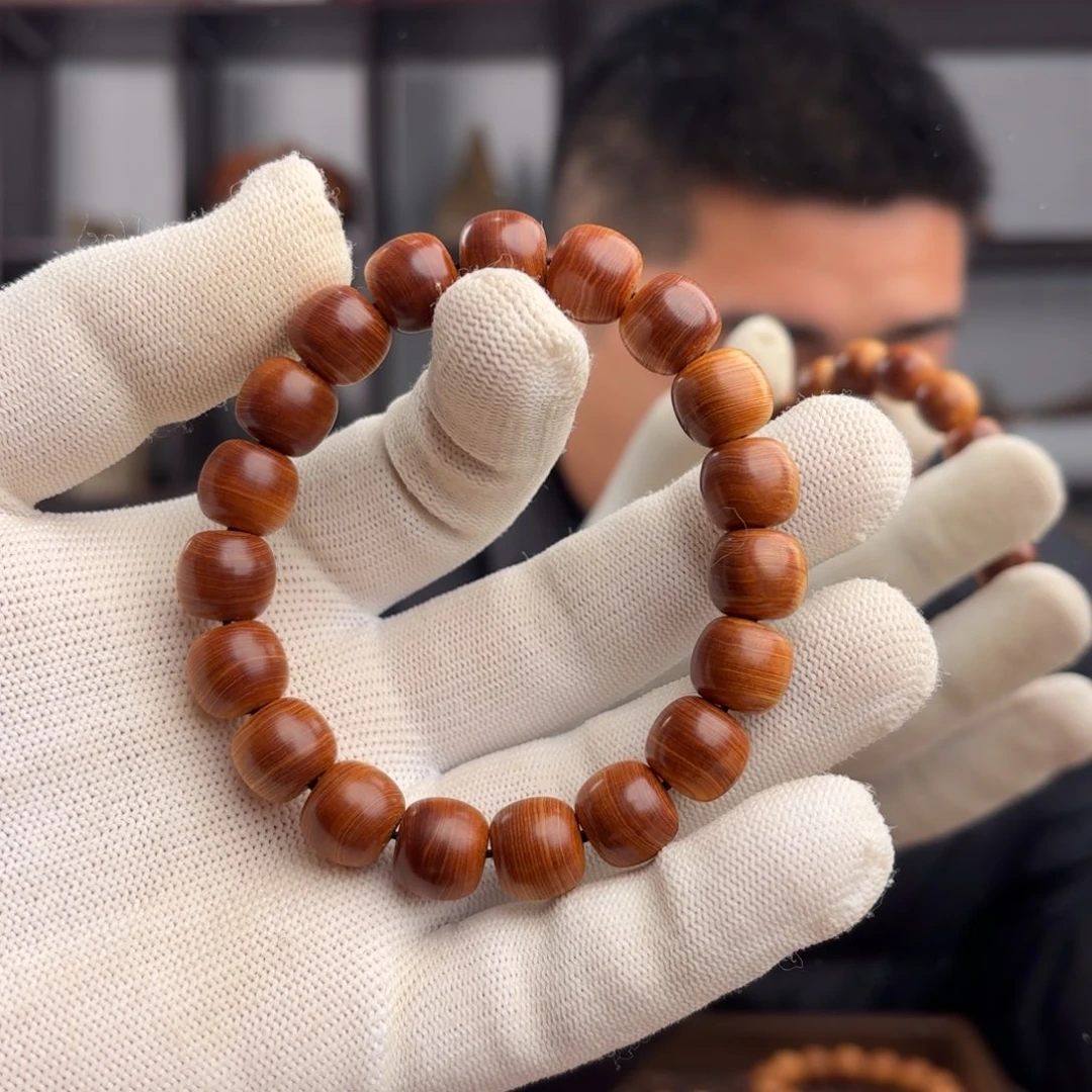 柏木（崖柏）手串/手链11.12蚕丝纹红油药香