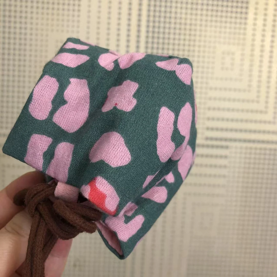 【新人专享】棉麻斗金 7*7cm 小号 茶杯收纳袋 茶道零配茶事包