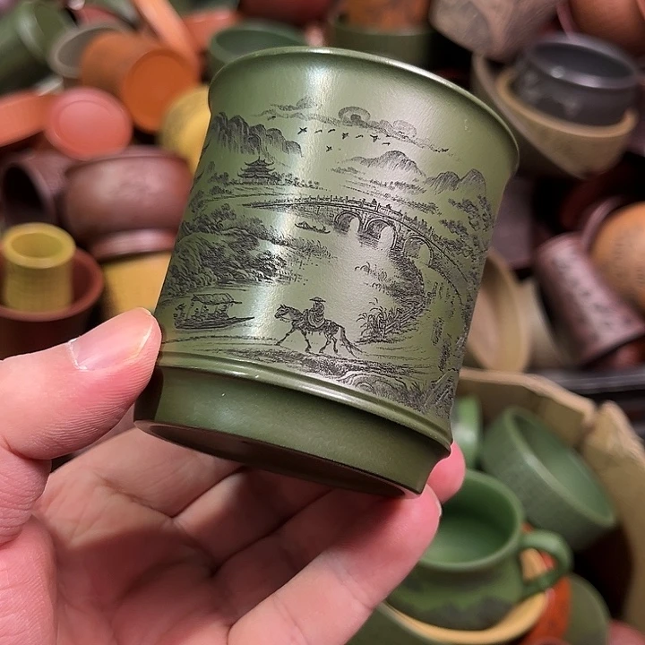 紫砂茶杯全手工紫砂主人杯