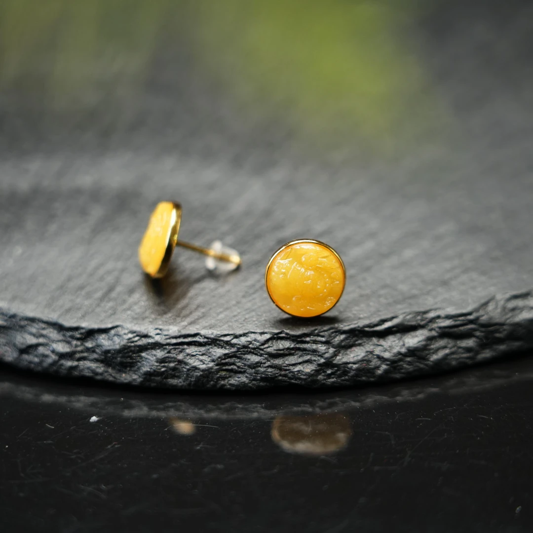 依然【扎基耳钉】925银蜜蜡耳钉 多样性发一