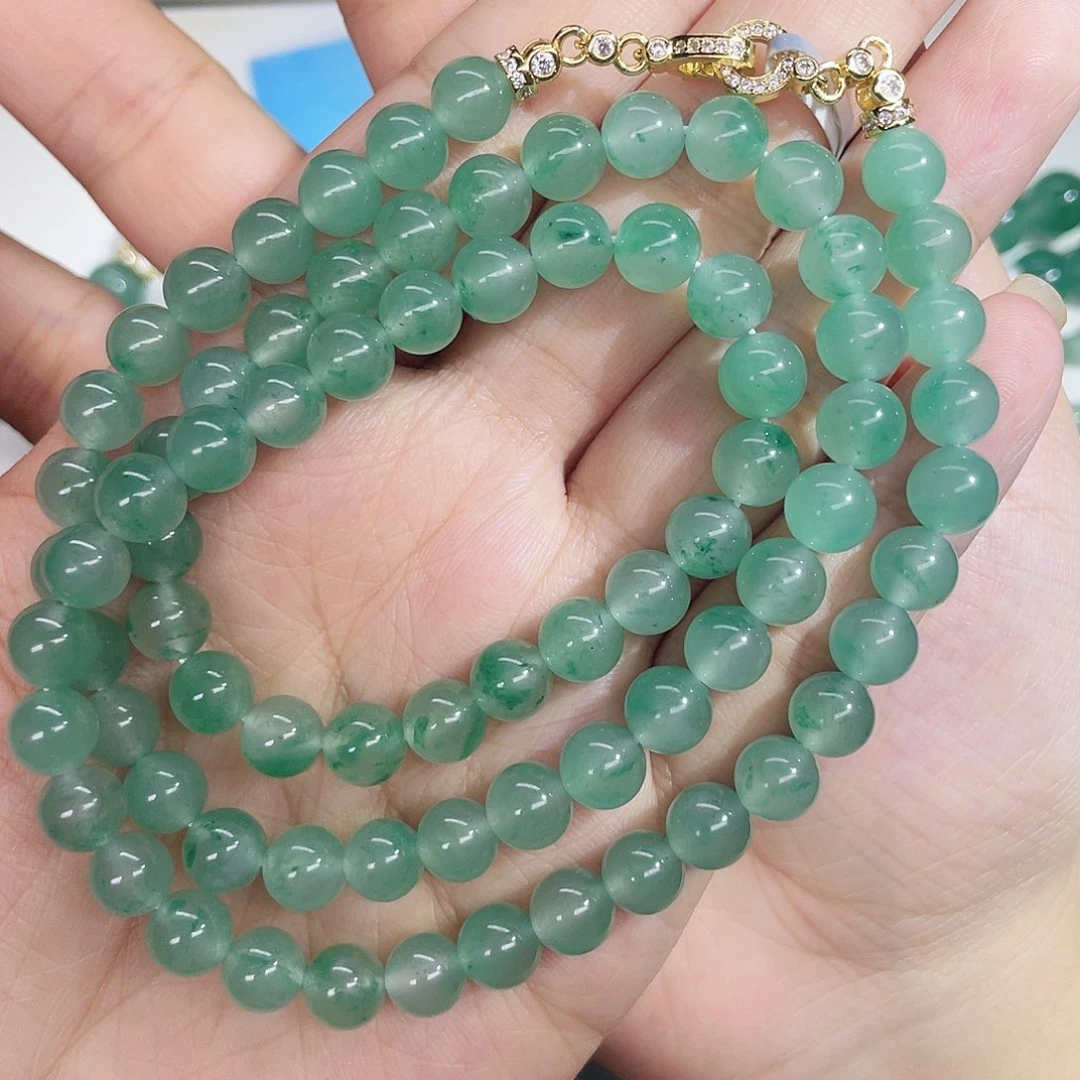 颈饰合金石英质玉7.5mm