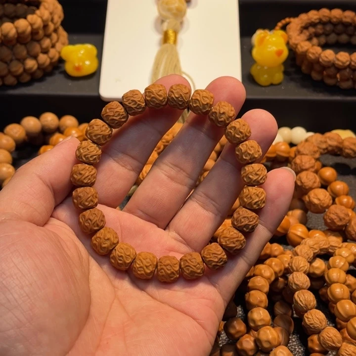 猴头核桃手串微瑕龙须