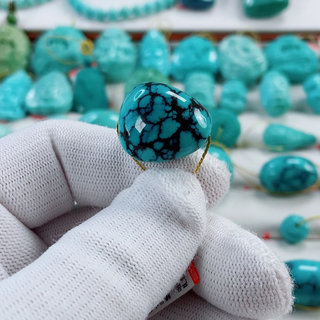 绿松石未镶嵌车挂