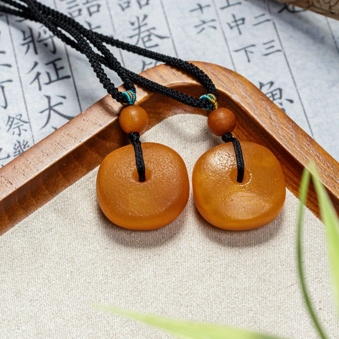 【壹芳珠宝】天然原矿琥珀老蜡随形饼子小/大（多样性发货一件）