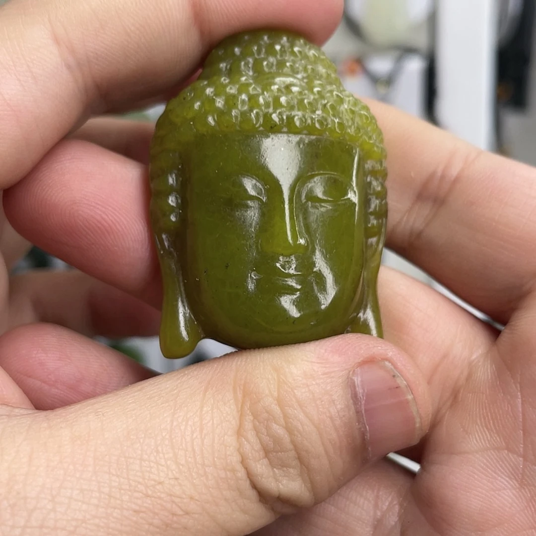 【闪购商品】岫玉未镶嵌颈饰佛头