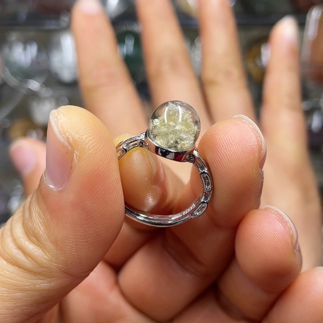 【闪购商品】水晶珠宝半成品银S925镶嵌戒指