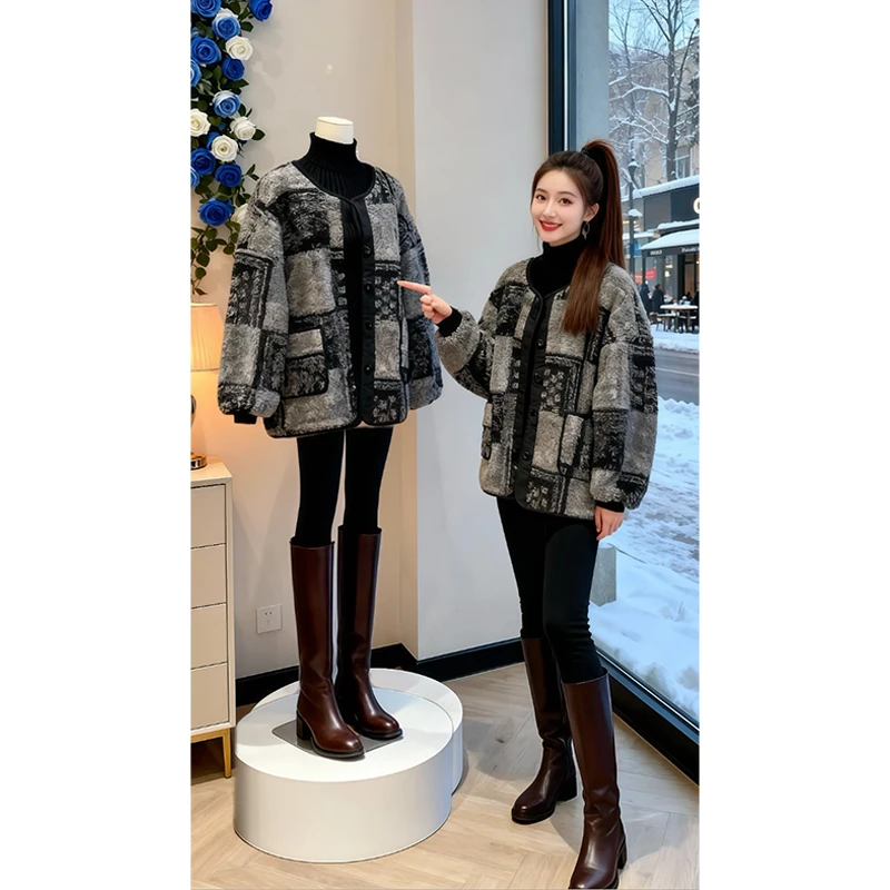 SHALLDOER【里约慢调】欧货棉服外套女士2026冬季洋气潮流通勤棉衣