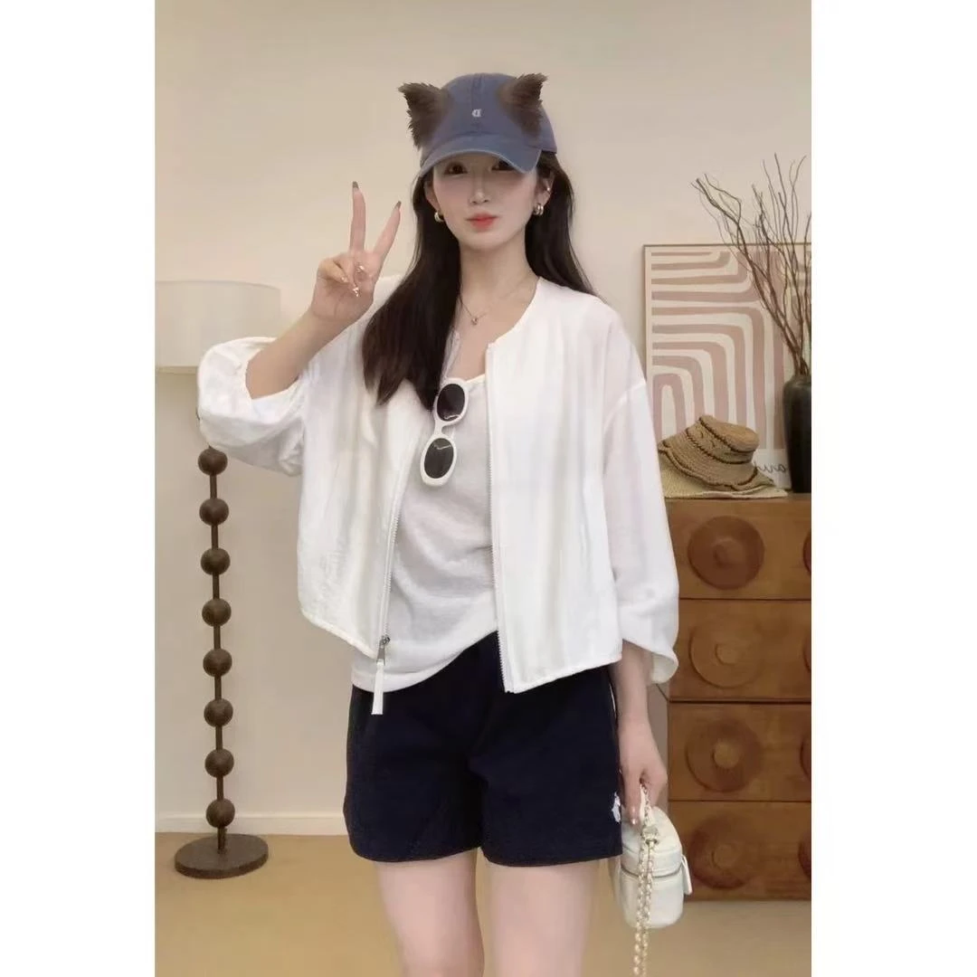 2025春夏新款棉麻防晒服休闲宽松薄款外套2906
