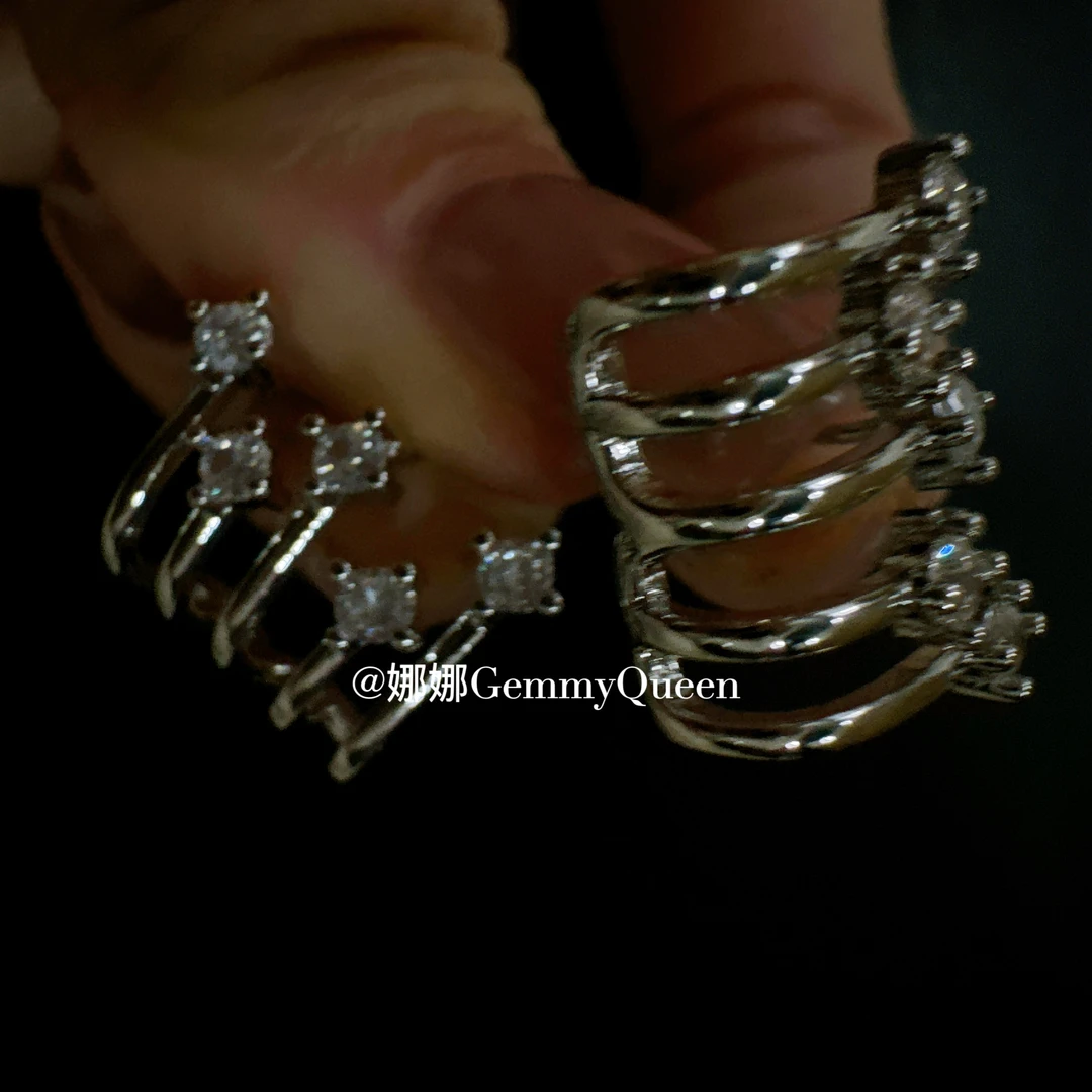 铜合金合成锆石耳饰 娜娜GemmyQueen耳环GQ05710