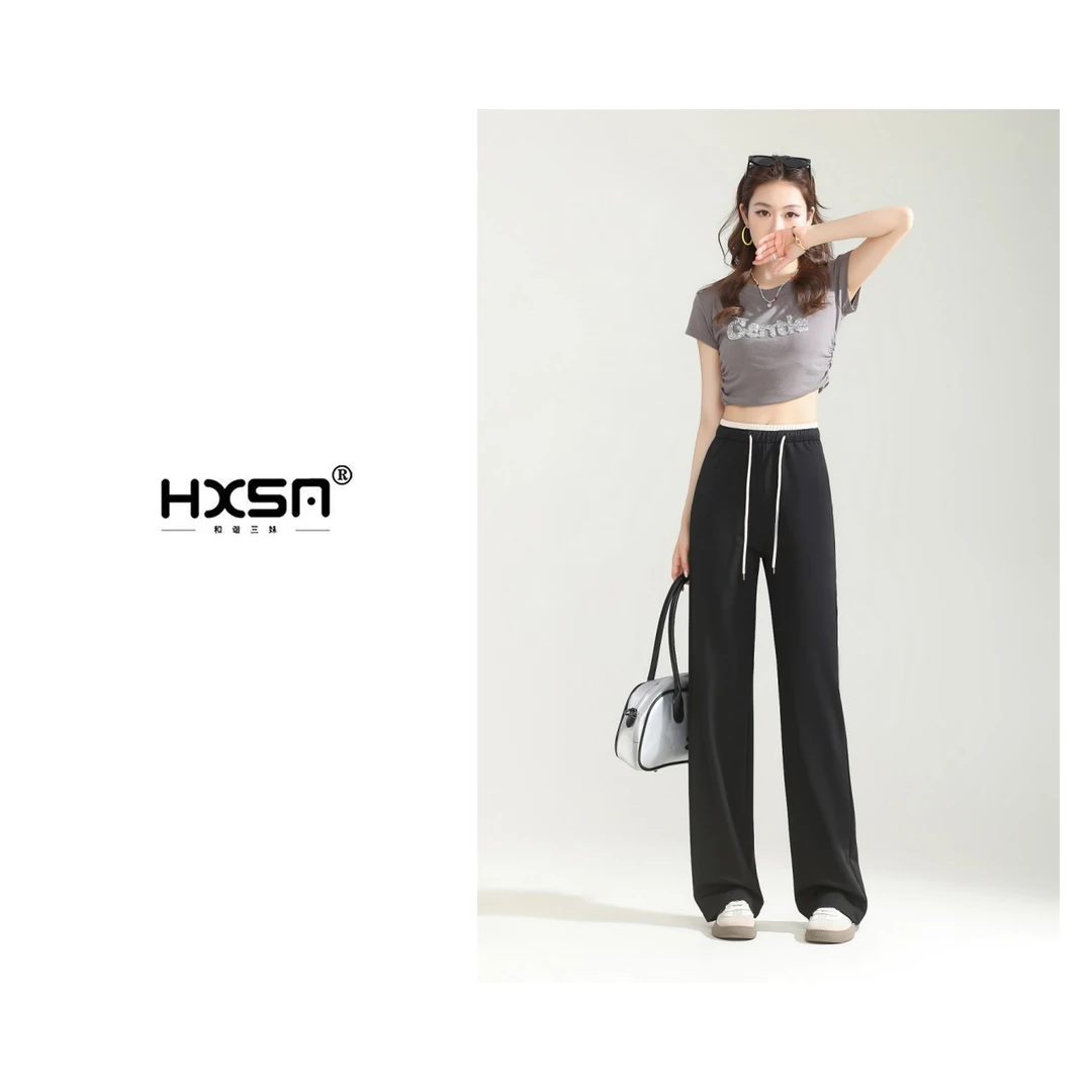 HXSM「桑蚕丝凉凉裤」夏轻盈显瘦时尚休闲裤2625