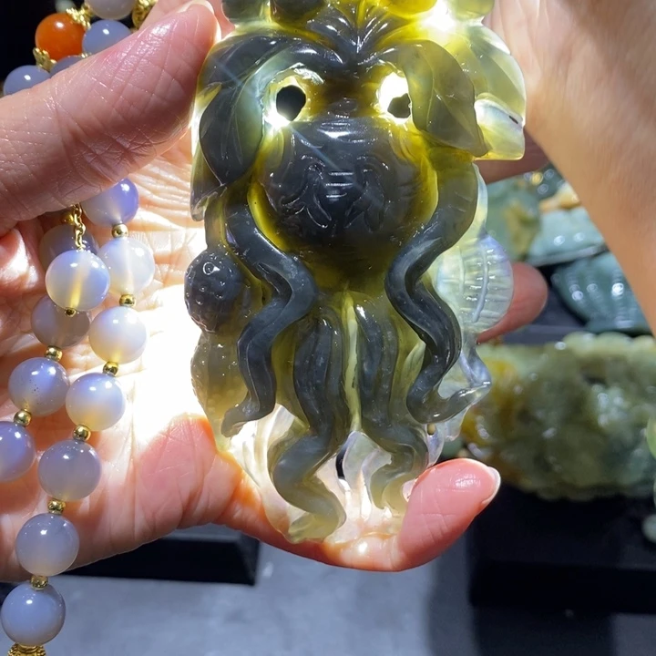 岫玉岫玉吊坠未镶嵌