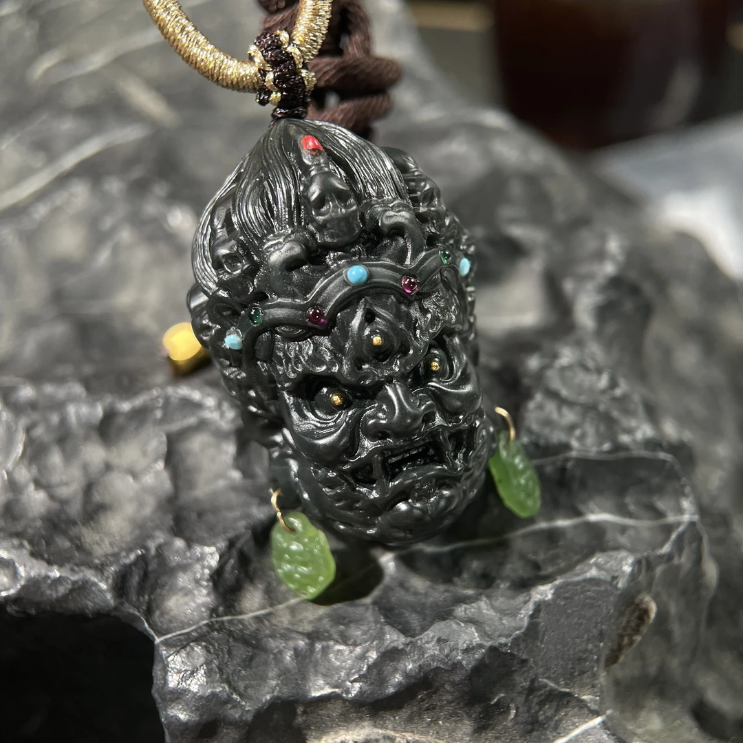 新疆塔青一细料精工手工大黑天 38*26*25 KT25090919