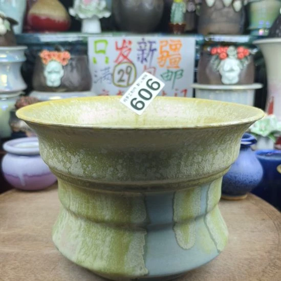 雨***收景德镇手工高温陶瓷：口21高14