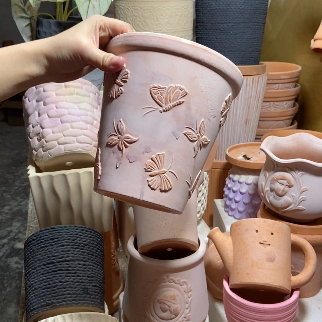 17×17雾化蝴蝶盆1个