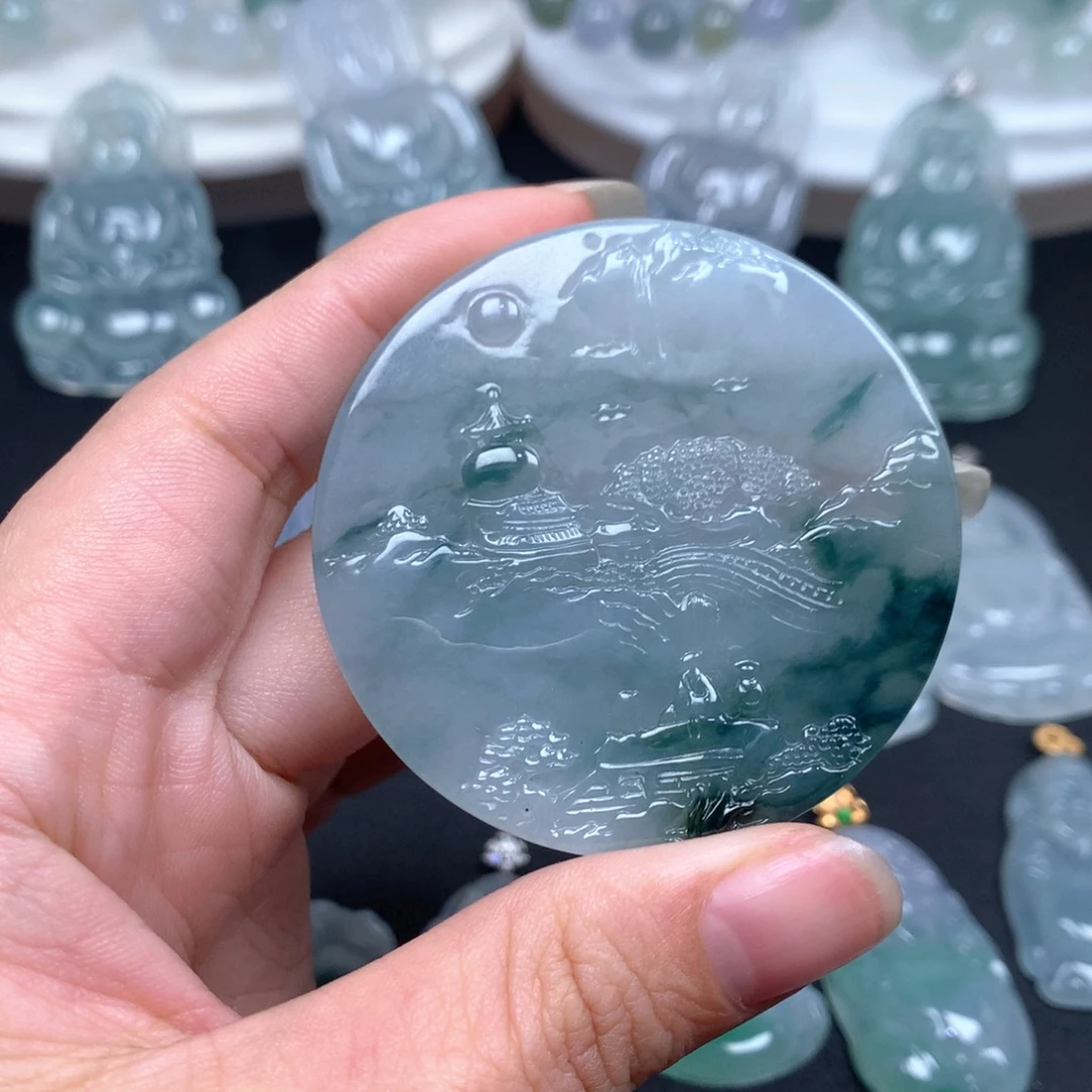 翡翠未镶嵌颈饰缅甸翡翠