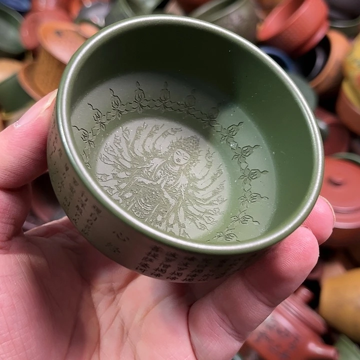 紫砂茶杯全手工紫砂主人杯