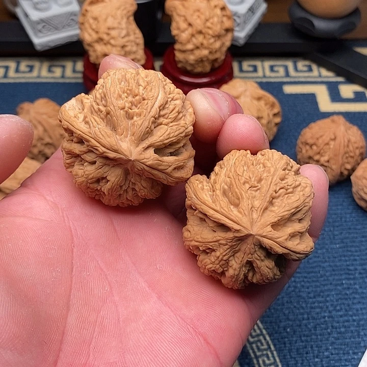 文玩核桃把件6*粗筋45全
