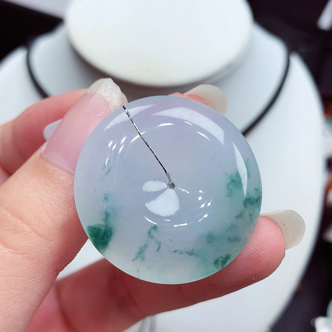 翡翠未镶嵌颈饰翡翠75，31/6.3