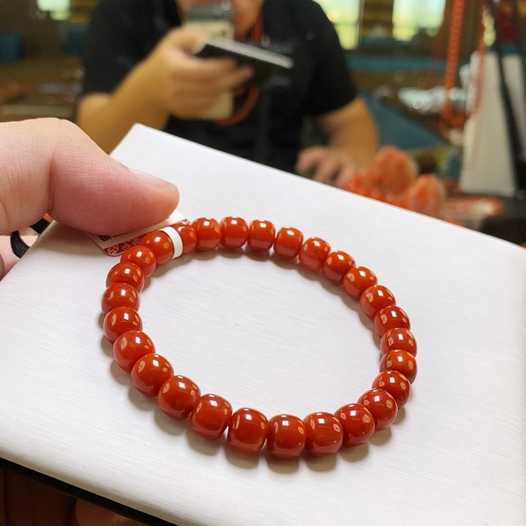 南红玛瑙未镶嵌手链