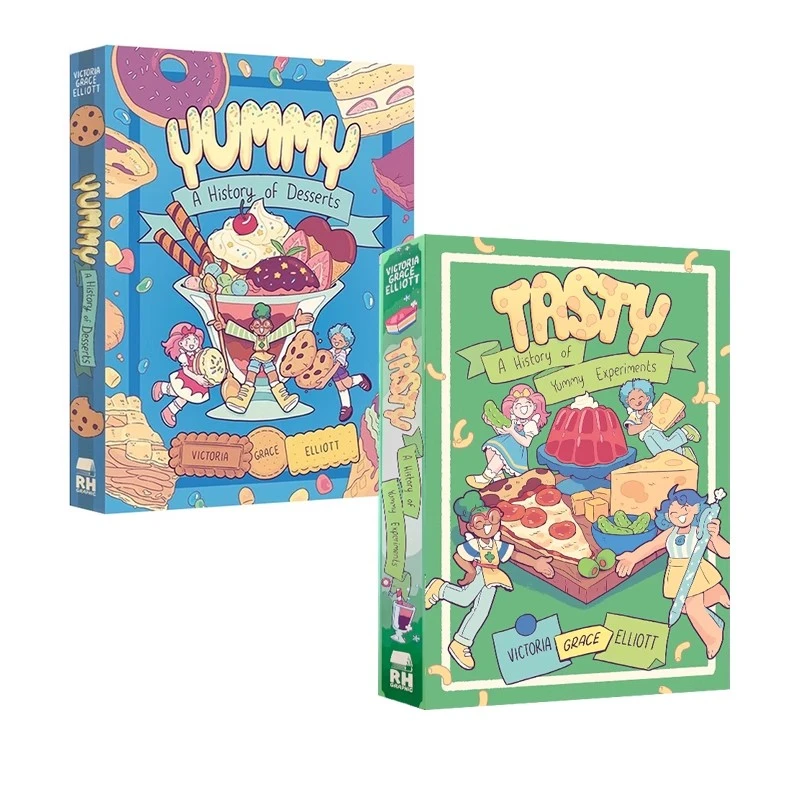 英文原版 点心甜品美食 美味实验史 2册 Yummy/Tasty 全彩漫画