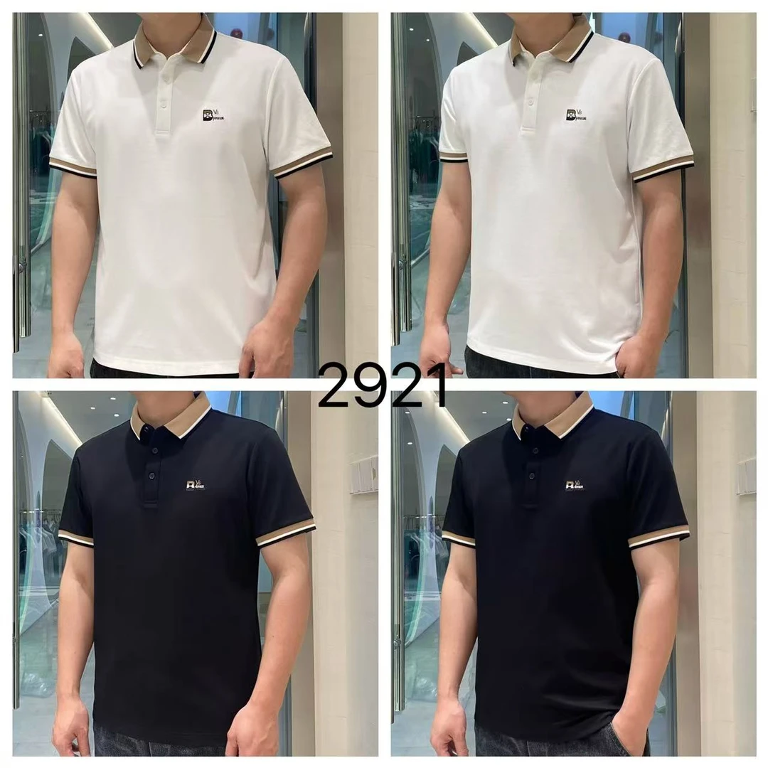 男士短袖Polo衫春夏新款时尚商务高端简约男装上衣有领t恤2921