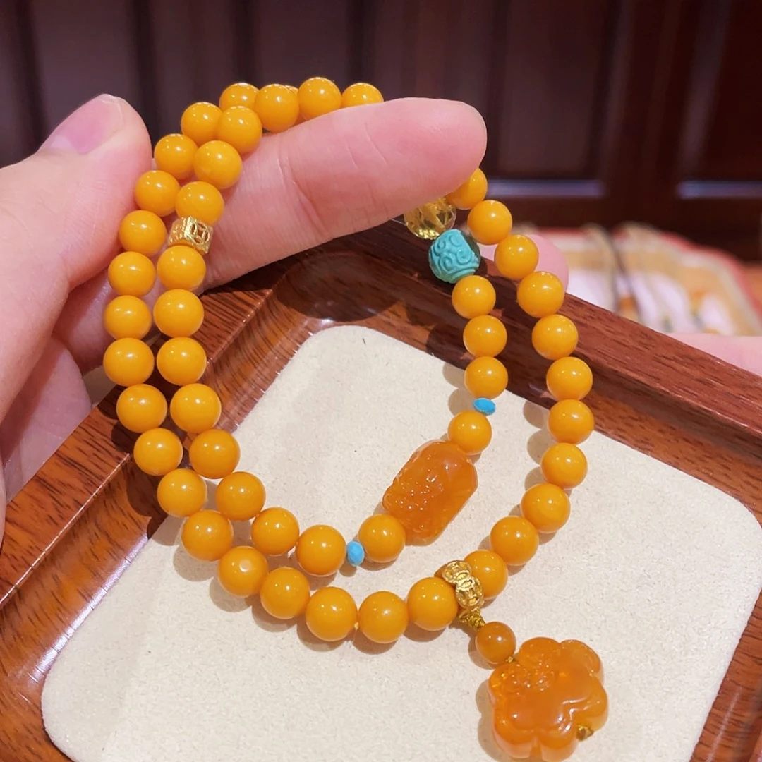 蜜蜡手链未镶嵌手串