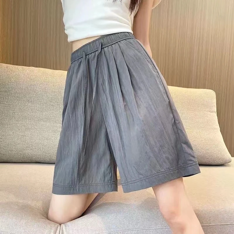 冰丝速干山本沙滩韩版五分中裤薄款短裤潮流运动休闲夏季新款时尚