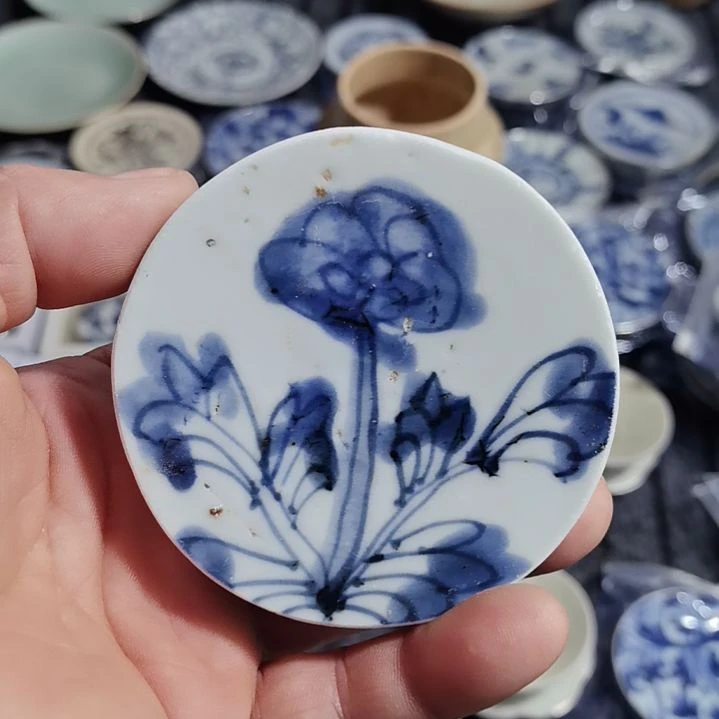 瓷片青花影青杯垫标本全选