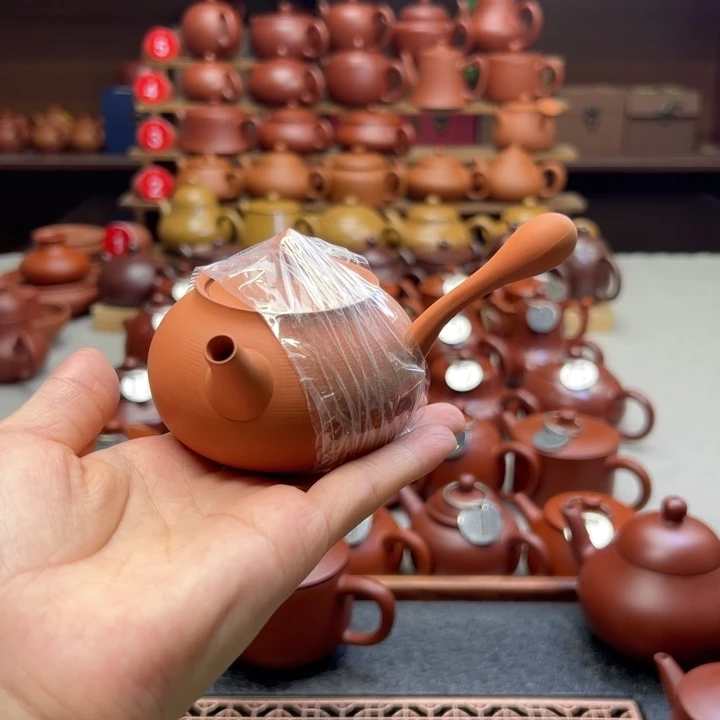茶壶紫砂丙***茶长柄侧把