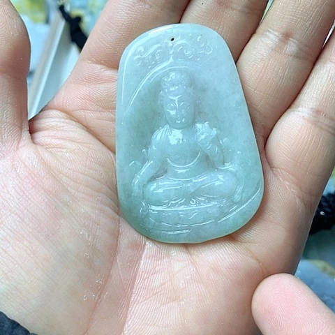 翡翠颈饰未镶嵌天然缅甸翡翠a货