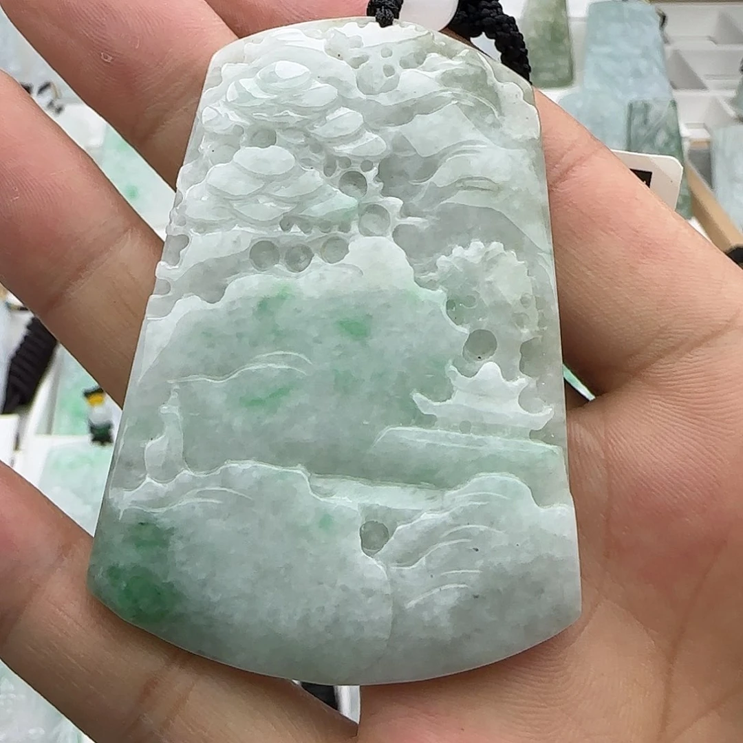 翡翠未镶嵌颈饰翡翠