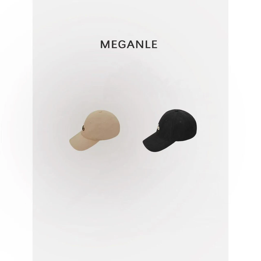 【素颜帽】MEGANLE 刺绣字母棒球帽加深宽檐显脸小鸭舌帽PS025015
